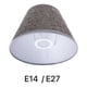 thumbnail image 3 of Pantalla Para Lampara Repuesto Pantalla Vestido E14 E27 Med gris, 3 of 3