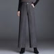 thumbnail image 3 of Pantalones de tweed de lana de espiga de otoño e invierno, pantalones de pierna ancha, pantalones de cintura alta para mujer, pantalones de pierna ancha de moda, pantalones de mujer, 3 of 5