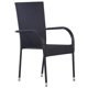 thumbnail image 5 of Conjunto de Comedor para Patio Casafoyer 5 Piezas Negro con Tapa de Vidrio, 5 of 5