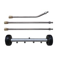 Ioensy - Limpiador De Bajos Con Hidrolavadora, Pulverizador Para Aceras, Lavado De Autos, Escoba De Agua Negra