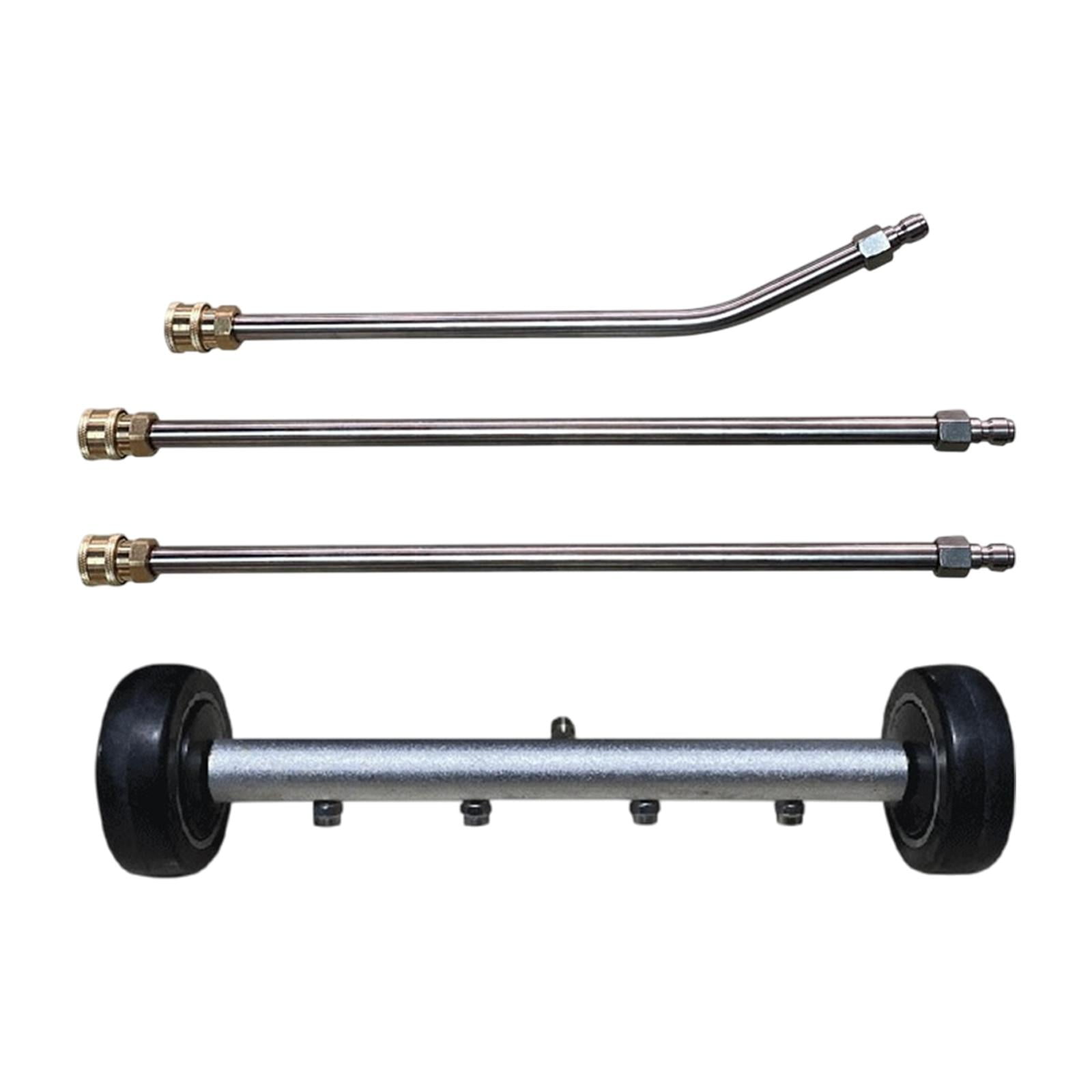 Ioensy - Limpiador De Bajos Con Hidrolavadora, Pulverizador Para Aceras, Lavado De Autos, Escoba De Agua Negra