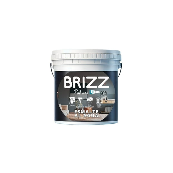 Esmalte Al Agua “gris Medio 8523” (galón 4 L) Brizz