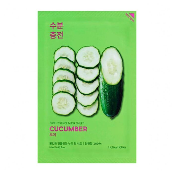 Holika Holika - Mascarilla Coreana Con Ingredientes Naturales Pure Essence Mask - Cucumber