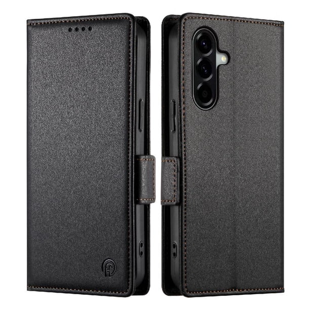 Funda Cartera Magnética con Tarjetas y Soporte para Samsung Galaxy A57 5G Negro