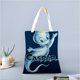 thumbnail image 2 of The Spooktacular New Adventures of Casper Bolso de tela con estampado de lienzo para mujer, bolsa de compras reutilizable y estética, con cremallera interior, regalo para mujer, 35 × 40 cm., 2 of 6
