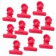 thumbnail image 3 of 10 Uds. Clips De Bisagra De Metal Abrazadera De Clip De Papel/clips De Carpeta De Archivos Rojo, 3 of 5