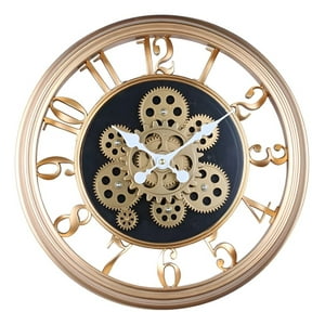 Genérico - Reloj Pared Decorativo Retro 3D Engranaje Redondo Hogar Jhn