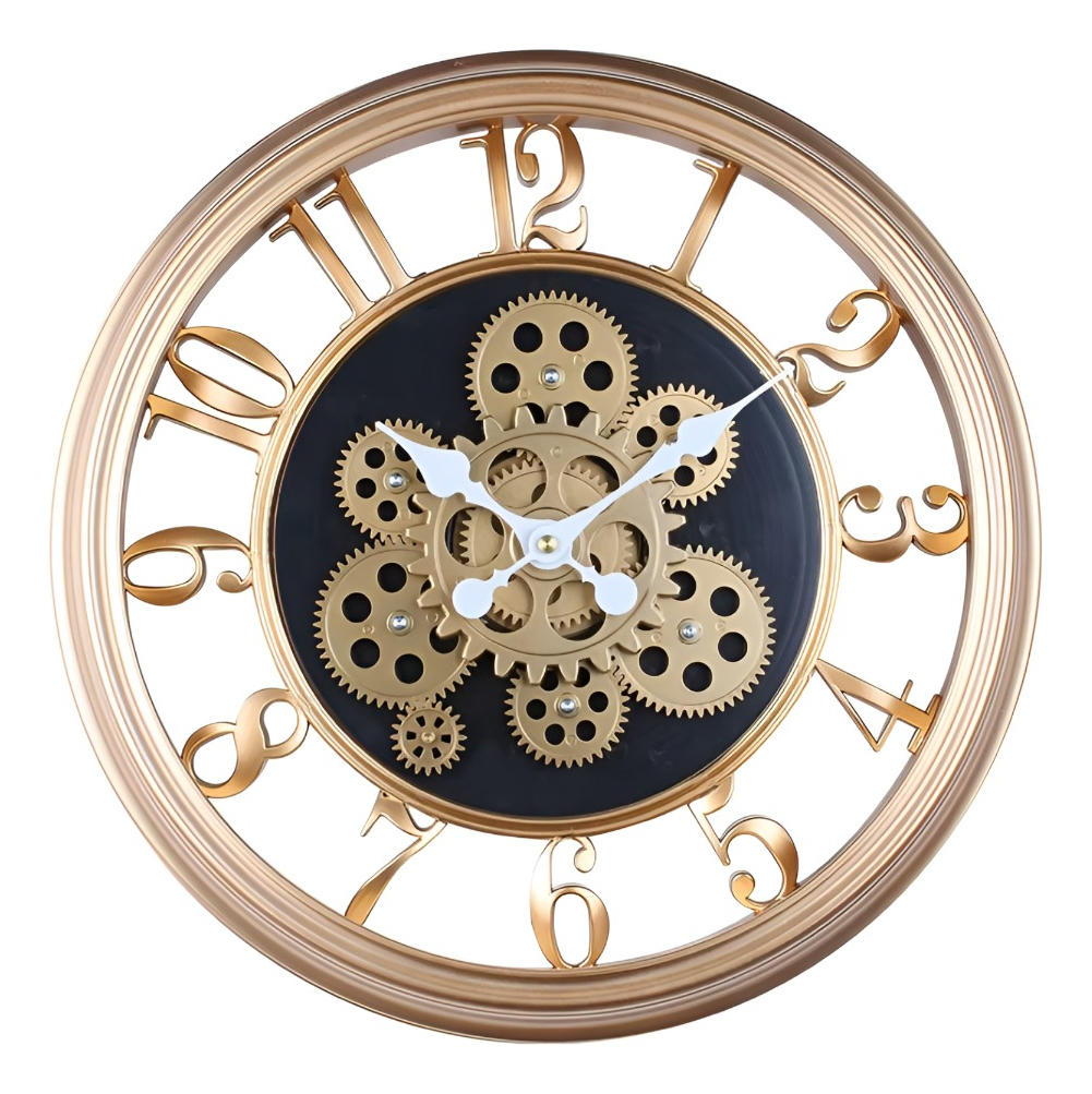 Genérico - Reloj Pared Decorativo Retro 3D Engranaje Redondo Hogar Jhn