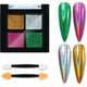 thumbnail image 1 of Polvo de espejo mágico sólido de 4 colores para manicura, polvo de espejo metálico, purpurina de uñas de colores mixtos, herramienta de decoración con efecto brillante metálico (S04), 1 of 7