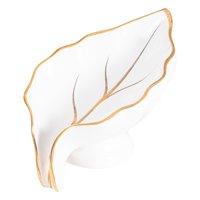 Bothyi - Jaboneras De Baño De Cerámica Contenedor Bandeja De Drenaje Caja Para Bañera Blanco