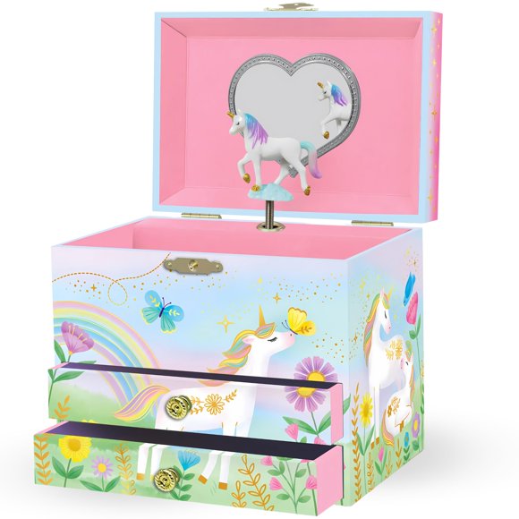 Caja de joyería musical Giggle & Honey Unicornio 17 × 13 × 15 cm
