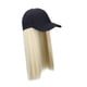 thumbnail image 4 of Peluca De Gorra De Béisbol Con Extensiones De Cabello Para Fiesta, Escenario, Actuación, Cabello Beige Decorativo, 4 of 5