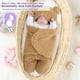thumbnail image 5 of Manta De Felpa Para Recién Nacido Suave Manta Con Capucha Diseño De Piernas Abiertas Saco De Dormir De 0 A 3 Meses Caqui, 5 of 7