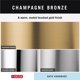 thumbnail image 4 of Porta Papel Higiénico DELTA 78955-CZ Brazo Pivotante Bronce Champán, 4 of 9