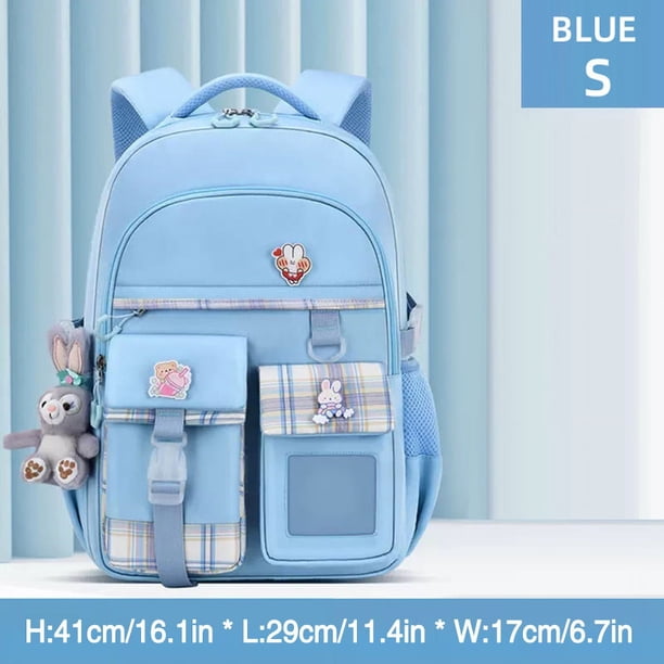 Get Your Little Girl Ready for School with Our Ultra-Light Ridge Backpack - Spacious and Easy to Open!
