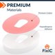 thumbnail image 2 of Parches adhesivos FixiC para Dexcom G6, paquete de 25 unidades, impermeables, color rosa, 2 of 6