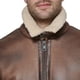 thumbnail image 2 of Chaqueta Calvin Klein de piel sintética tipo bomber con piel de oveja marrón, 2 of 4
