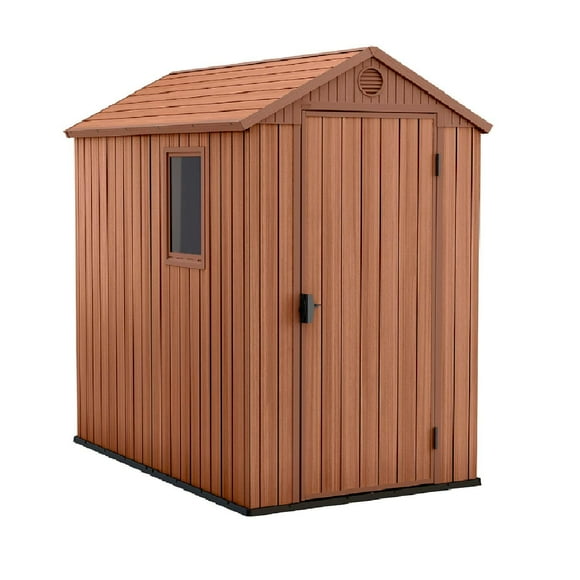 Bodega De Jardín Darwin 4x6 Keter - 205x184x126 Cm marron