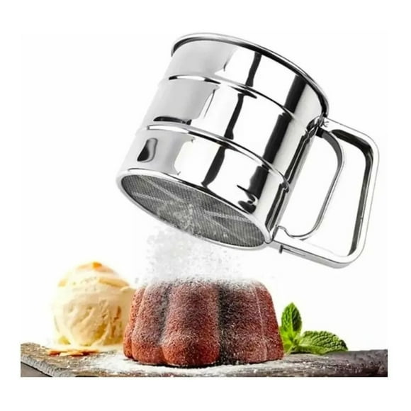 Cernidor Tamizador De Harina Para Repostería Colador Acero