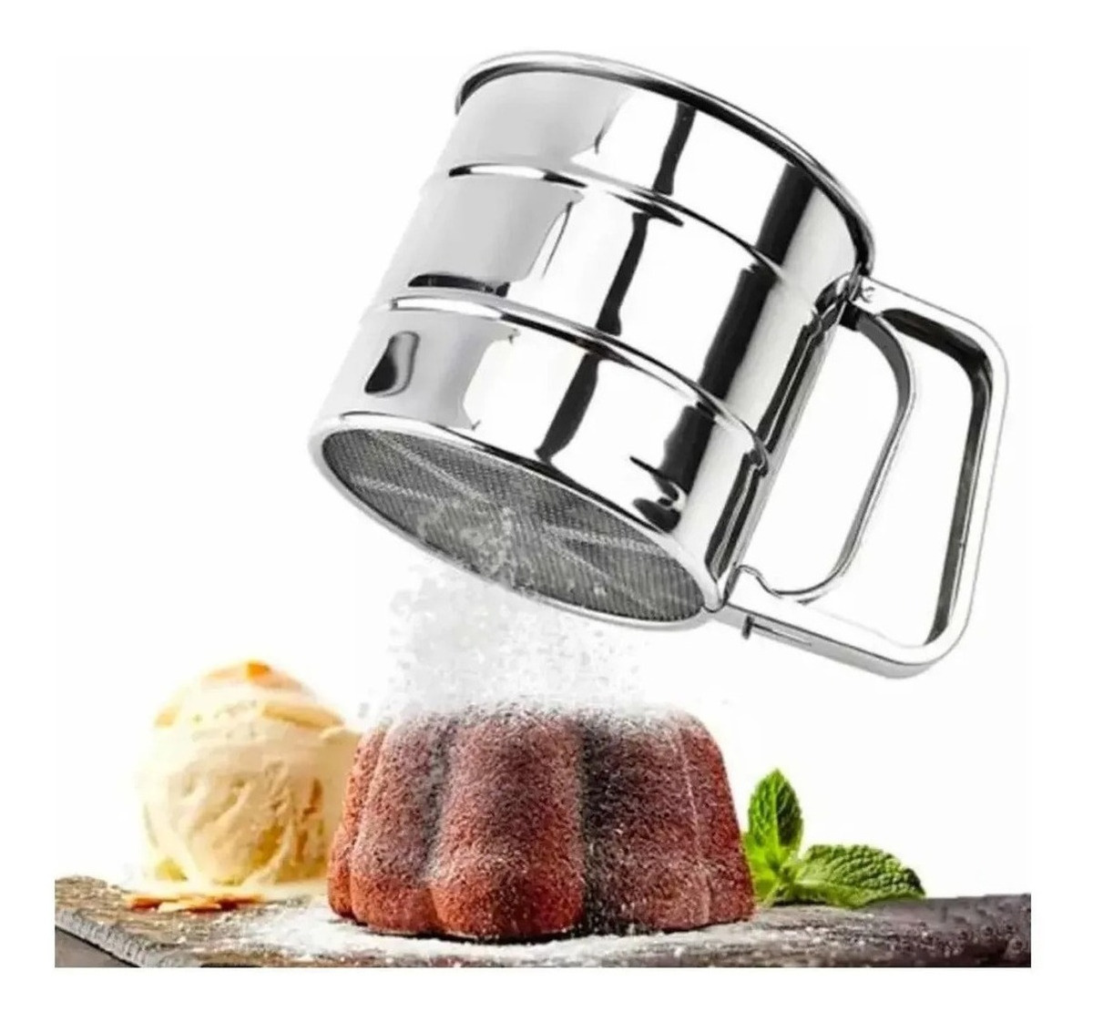 Genérico - Cernidor Tamizador De Harina Para Repostería Colador Acero