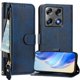 thumbnail image 3 of Funda Billetera Cremallera para Motorola Signature con Porta Tarjetas, Soporte y Correa Azul, 3 of 5