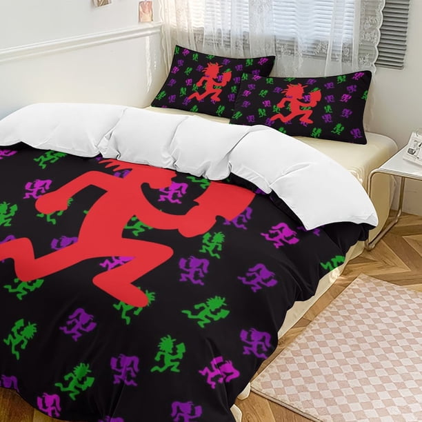 Insane Clown Posse ICP Insane Clown Posse ICP 3-Piece Bedding Set Soft Warm And Comfortable Bed Set