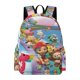 thumbnail image 1 of Rainbow Ruby-theme Backpack, Campus style schoolbag Bookbag with Adjustable Shoulder Straps And Large Zip Compartment, Unisex Travel Bags.42x30x15cm, 1 of 6