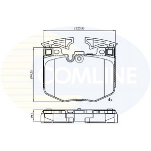 Pastillas Freno Para Auto Comline Cbp02527