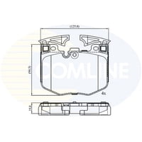 Pastillas Freno Para Auto Comline Cbp02527