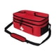 thumbnail image 4 of Bolsa de primeros auxilios bolsa de almacenamiento médico de doble capa, organizador de kits de emergencia rojo, organizador de botellas para el lugar, 4 of 5
