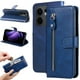 thumbnail image 1 of Funda con Cremallera para OPPO Reno 13F, Carcasa Cartera de Cuero PU con Soporte y Tarjetero, 1 of 5