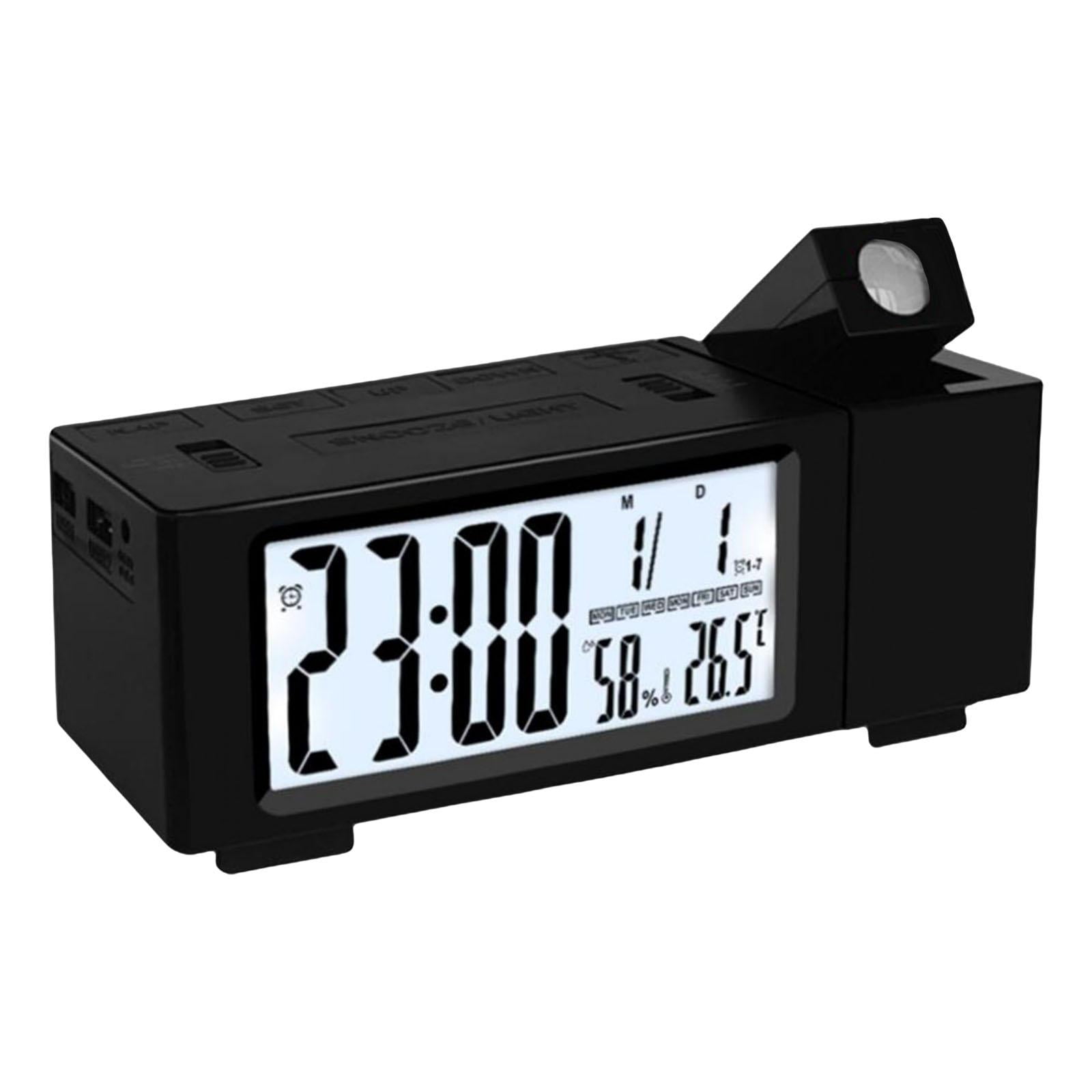 Bothyi - Despertador De Proyección Proyector De 180 Grados Pantalla Led Snooze Dormitorio
