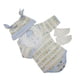 thumbnail image 5 of El Sombrero Del Babero De Los Mamelucos Rayados Pega La Ropa Para Las Mu?ecas De La Muchacha Del Bebé De 17 18inch, 5 of 5