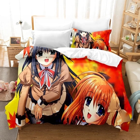 New Priningt Kawaii Girls Yae Sakura (Shuffle!) Bedding Set three-piece set Adult Kid Bedroom Duvetcover Sets Bed Sheets