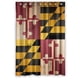 thumbnail image 1 of Cortina de ducha con diseño de la bandera del estado de Maryland y ganchos (48 x 72 pulgadas), 1 of 3