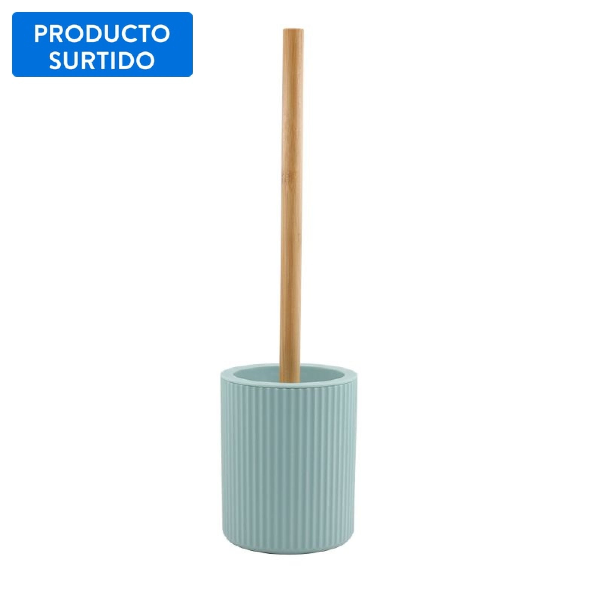 Cepillo Baño Plastico Y Bambú Abs Con Portacepillo,surtido 1 Un Mainstays