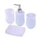 thumbnail image 2 of Juego De Accesorios De Baño Jabonera Soporte Para Cepillo De Dientes Decoración De Encimera Blanco, 2 of 3
