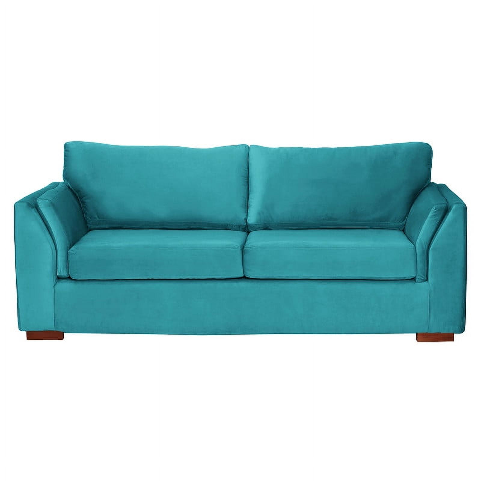 Latam Home - Sofa Cama Milan 2pl Con Resortes Pocket Tela Velvet Turquesa