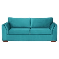 Latam Home - Sofa Cama Milan 2Pl Con Resortes Pocket Tela Velvet Turquesa
