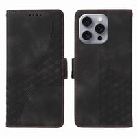 Carcasa Foxdock Iphone 16 Pro Max De Cuero Pu, Diseño Acolchado Clásico, Protección Contra Caídas Y Rayones