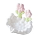 thumbnail image 5 of Jabonera Bandeja de jabón Accesorios para el hogar Linda caja de jabón decorativa con drenaje automático Bandeja de almacenamiento de jabón para ducha flor blanca, 5 of 5