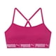 thumbnail image 3 of Bra Puma para niñas, paquete de 2 unidades, sin costuras, nailon y elastano, rosa brillante, 3 of 5
