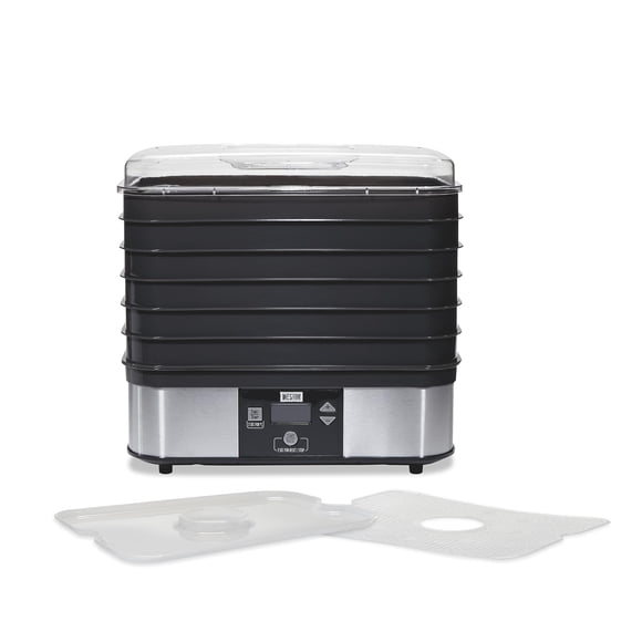 Deshidratador de alimentos Weston 75-0401-W con 6 bandejas 500W negro