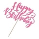 thumbnail image 4 of Adorno para Pastel Naicaek Hecho a Mano con Brillantina Rosa para Cumpleaños, 4 of 7