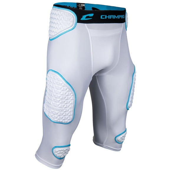 Faja CHAMPRO 3X-Large Blanco/Azul Óptico con 7 Almohadillas