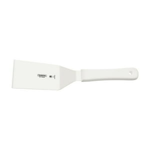 Espátula Para Frituras Tramontina Profesional Con Lámina En Acero Inoxidable Y Mango De Polipropileno Blanco 5X2,1/2""