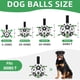thumbnail image 2 of Balón de fútbol QDAN Dog Toy con correas para perros grandes de 23 cm, 2 of 3
