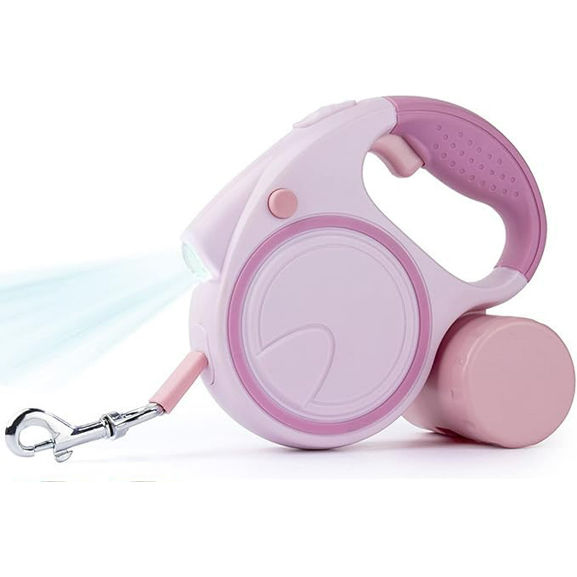 Veat00l - Correa Retráctil Para Perro 5m, Correa Ajustable Para Perro Durable, Freno Con Una Sola Mano, Cinta De Nailon Fuerte, Con Dispensador, Para Perros De Hasta 110 Libras(50kg)