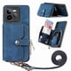 thumbnail image 1 of Funda Tipo Cartera con Correa Cruzada para Realme GT 7 Pro Protección Contra Golpes Azul, 1 of 4