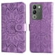 thumbnail image 3 of Funda tipo cartera FOXDOCK para Vivo V29E , diseño girasol en relieve, cuero PU, cierre magnético, soporte y tarjetero, 3 of 5